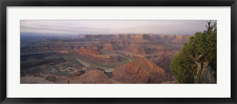 Framed High Angle View Of An Arid Landscape, Canyonlands National Park, Utah, USA Print