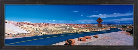 Framed Road Valley of Fire State Park Overton NV Print