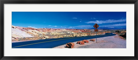 Framed Road Valley of Fire State Park Overton NV Print