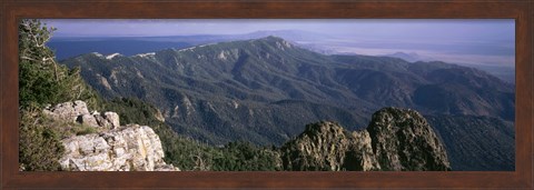 Framed Sandia Mountains, Albuquerque, New Mexico, USA Print