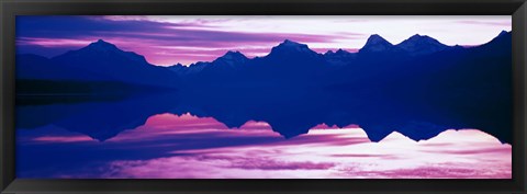 Framed Sunrise Lake McDonald Glacier National Park, Montana Print