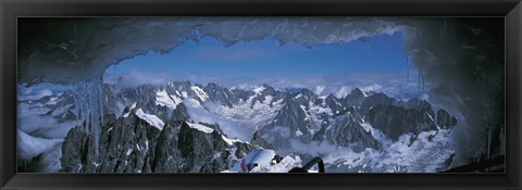 Framed Cave Mt Blanc France Print