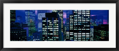 Framed Downtown buildings Toronto Ontario Canada Print