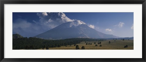 Framed Clouds over a mountain, Popocatepetl Volcano, Mexico Print