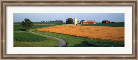 Framed Farm nr Mountville Lancaster Co PA USA Print