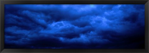 Framed Dramatic Blue Clouds Print