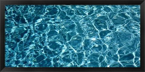 Framed Swimming Pool Ripples Sacramento CA USA Print