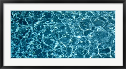 Framed Swimming Pool Ripples Sacramento CA USA Print