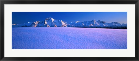 Framed Pioneer Pk Chugach Mts AK USA Print