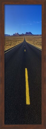 Framed Road through Monument Valley, Utah Print