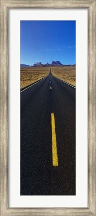 Framed Road through Monument Valley, Utah Print