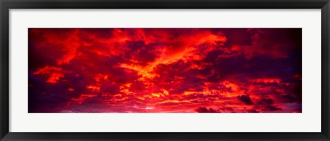 Framed Sunset Dragoon Mountains AZ Print