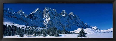 Framed Ramparts Tonquin Valley Jasper National Park Alberta Canada Print