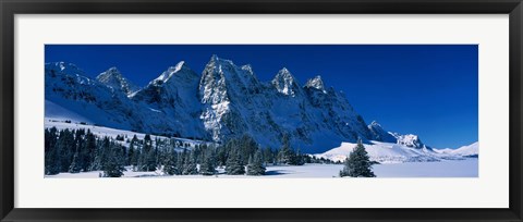 Framed Ramparts Tonquin Valley Jasper National Park Alberta Canada Print