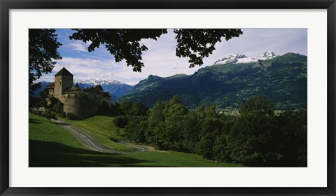 Framed High angle view of a castle, Vaduz, Liechtenstein Print