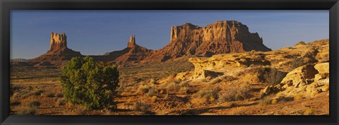 Framed Rock Formations, Monument Valley, Arizona, USA (day, horizontal) Print