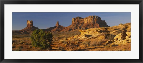 Framed Rock Formations, Monument Valley, Arizona, USA (day, horizontal) Print