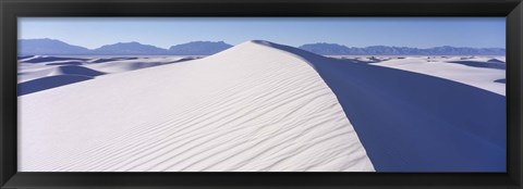 Framed Hills in the White Sands Desert, New Mexico Print