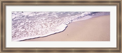 Framed High angle view of surf on the beach, The Baths, Virgin Gorda, British Virgin Islands Print