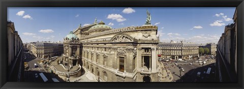 Framed High Angle View Of Opera Garnier, Paris, France Print