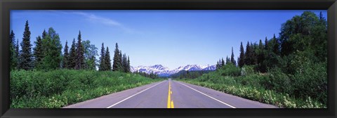 Framed George Parks Highway AK Print