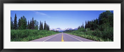 Framed George Parks Highway AK Print