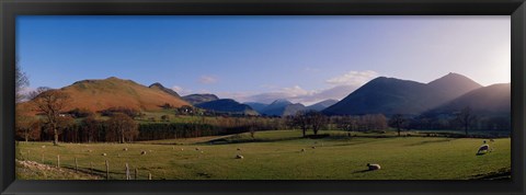 Framed Valley Northern Lake District Cumbria Newlands England Print