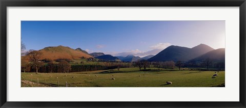 Framed Valley Northern Lake District Cumbria Newlands England Print