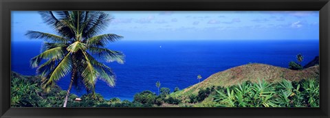 Framed Pigeon Point Tobago Print