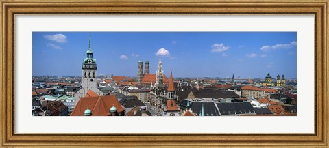 Framed Cityscape, Munich, Germany Print