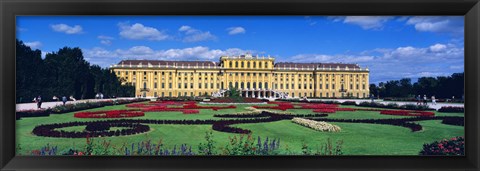 Framed Schonbrunn Palace, Gardens, Vienna, Austria Print