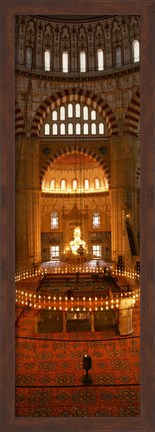 Framed Interior of Selimiye Mosque, Turkey Print