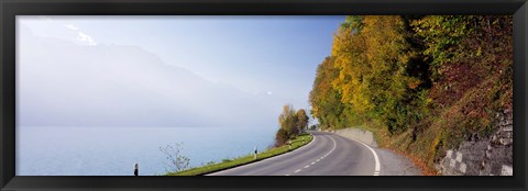 Framed Road, Lake, Brienz, Switzerland Print