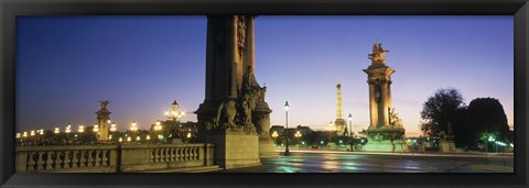 Framed France, Paris, Pont Alexandre III Print