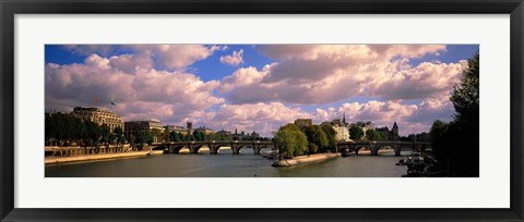 Framed France, Paris, Seine River Print