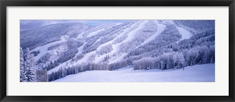 Framed Mountains, Snow, Steamboat Springs, Colorado, USA Print