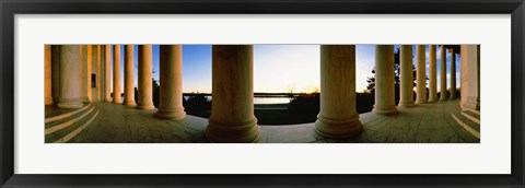 Framed Jefferson Memorial Columns, Washington DC Print