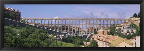 Framed Road Under An Aqueduct, Segovia, Spain Print