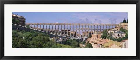 Framed Road Under An Aqueduct, Segovia, Spain Print