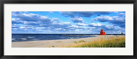 Framed Big Red Lighthouse, Holland, Michigan, USA Print