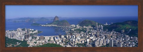 Framed Skyline, Cityscape, Coastal City, Rio De Janeiro, Brazil Print