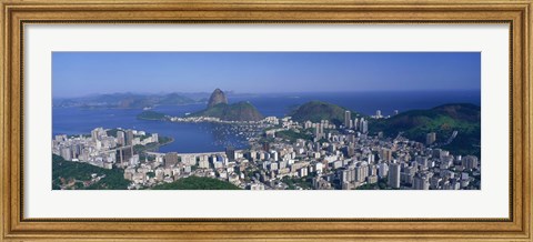 Framed Skyline, Cityscape, Coastal City, Rio De Janeiro, Brazil Print