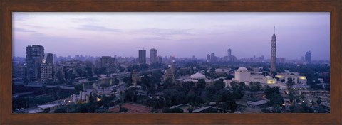 Framed Dusk Cairo Gezira Island Egypt Print