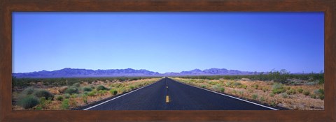 Framed Road, Nevada, USA Print