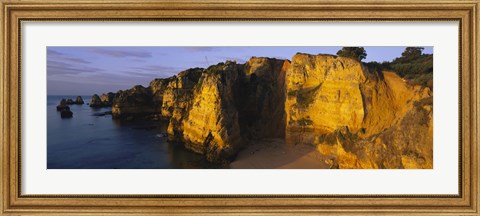 Framed Sandy Cove, Algarve, Portugal Print