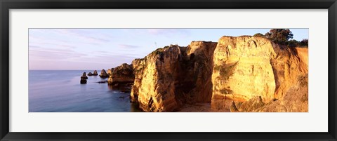 Framed Portugal, Algarve Region, coastline Print