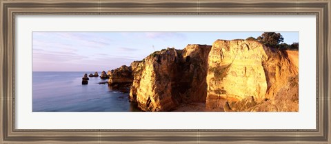 Framed Portugal, Algarve Region, coastline Print