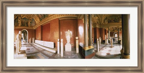 Framed Interior Louvre Museum Greco Roman Room Paris France Print