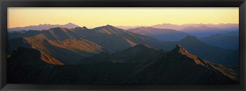 Framed Harris Mountains New Zealand Print