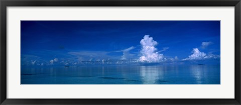 Framed Sea &amp; Clouds The Maldives Print